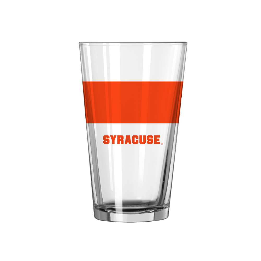 16 oz NCAA Syracuse Colorblock Pint Glass