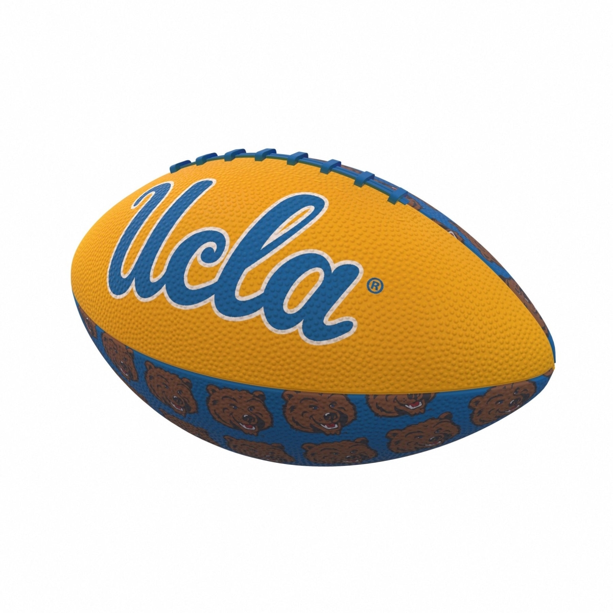 229-93MR-3 NCAA University of California & Los Angeles Repeating Mini-Size Rubber Football