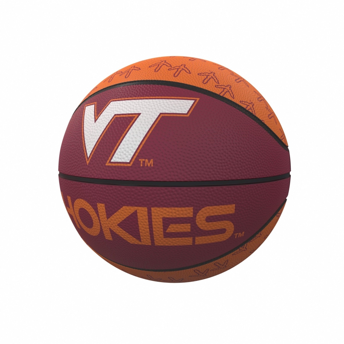 NCAA Virginia Tech Repeating Mini-Size Rubber Basketball