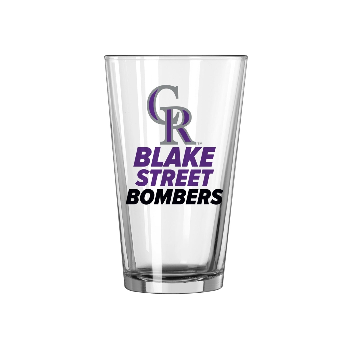 16 oz Major League Baseball Colorado Rockies Slogan Pint Glass