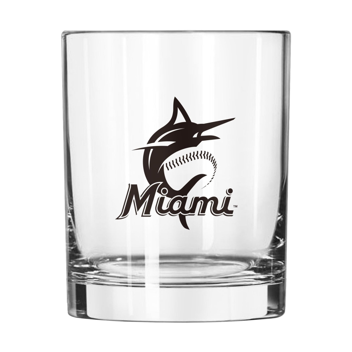 14 oz Major League Baseball Miami Marlins Gameday Rocks Glass