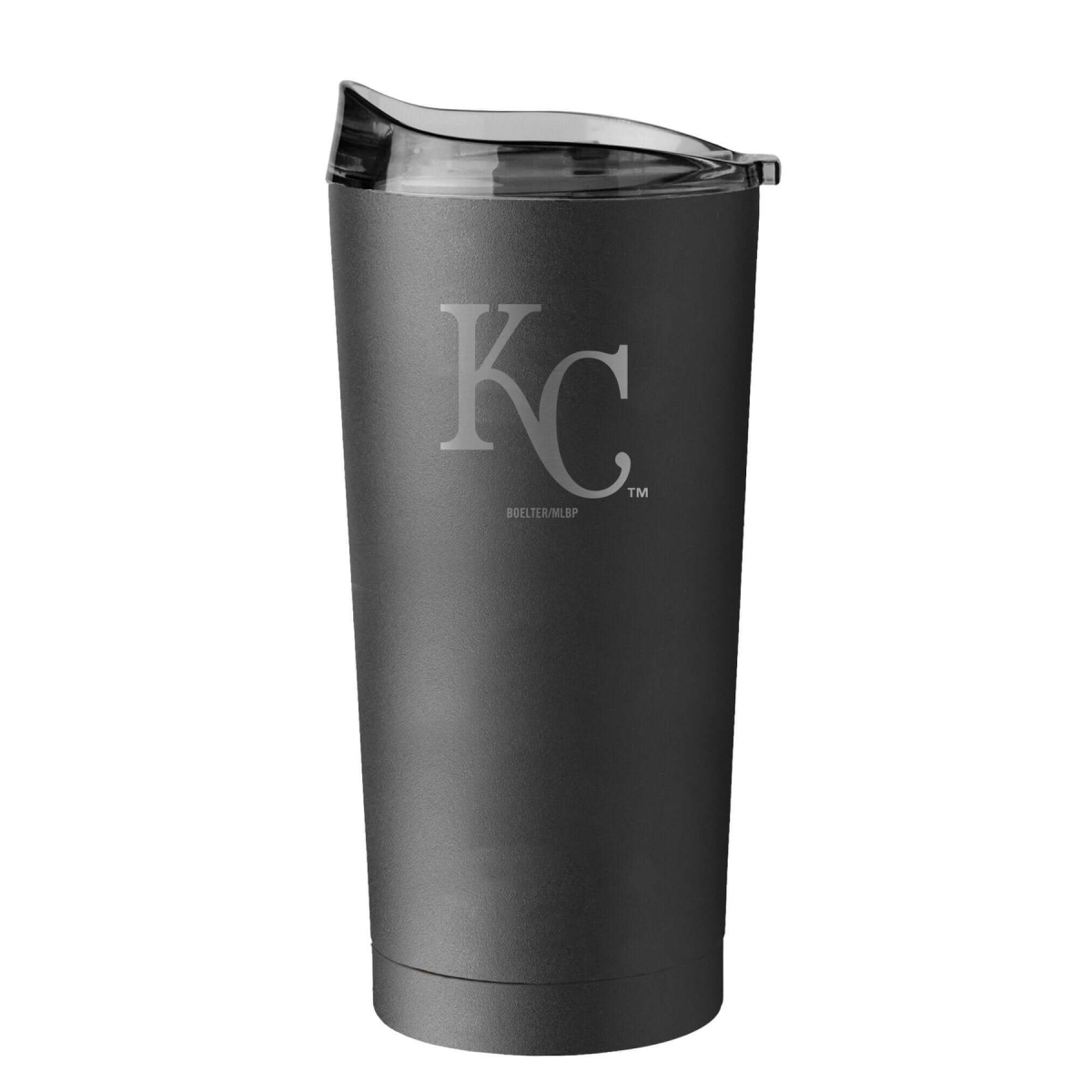 20 oz Major League Baseball Kansas City Royals Etch Black Powder Coat Tumbler