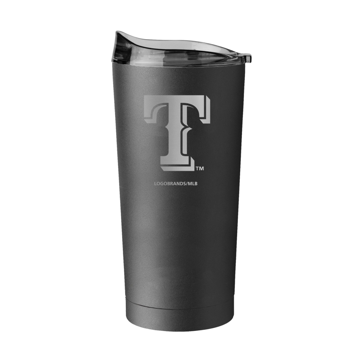 20 oz Major League Baseball Texas Rangers Etch Black Powder Coat Tumbler