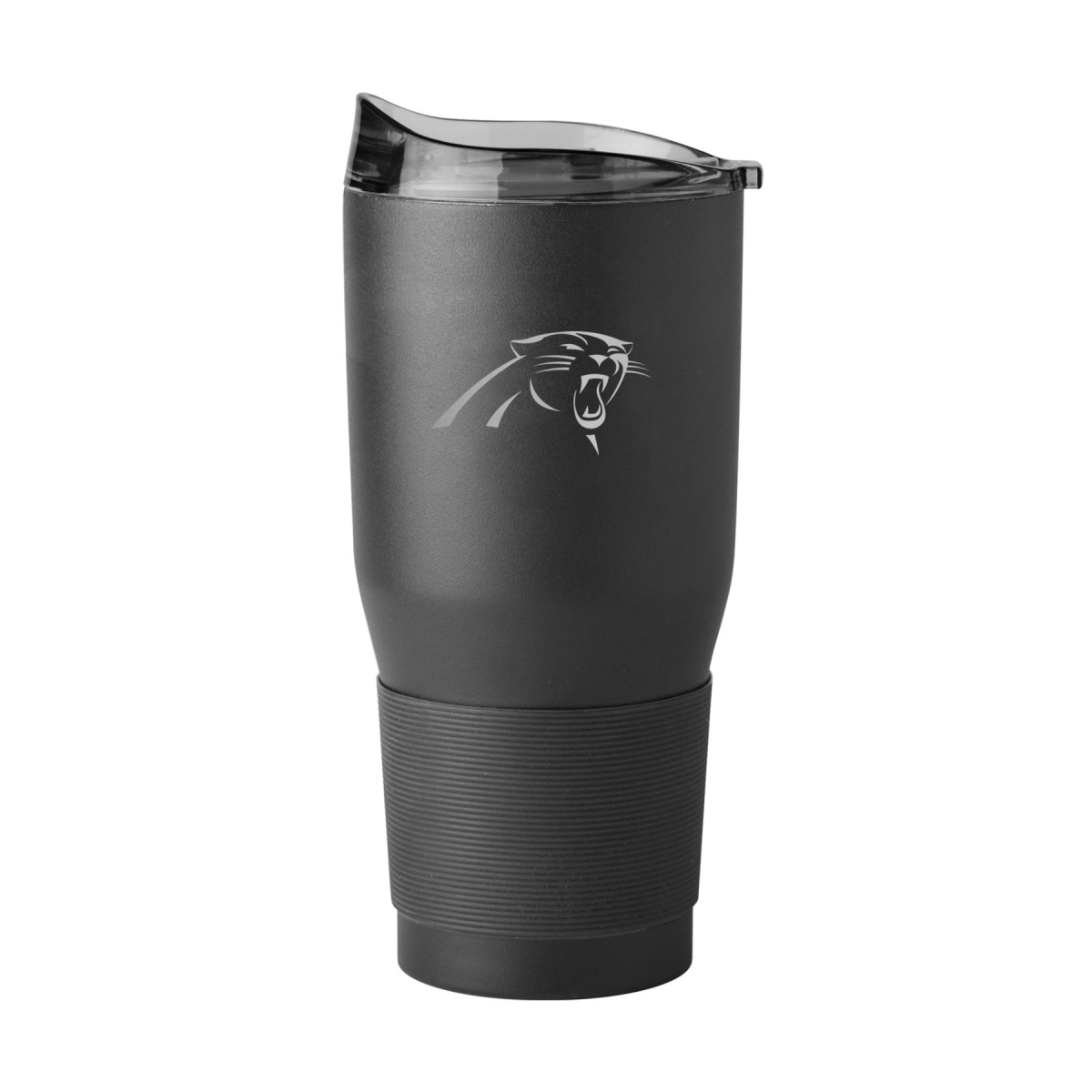 30 oz NFL Carolina Panthers Etch Black Powder Coat Tumbler