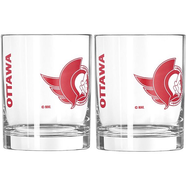 14 oz NHL Ottawa Senators Gameday Rocks Glass