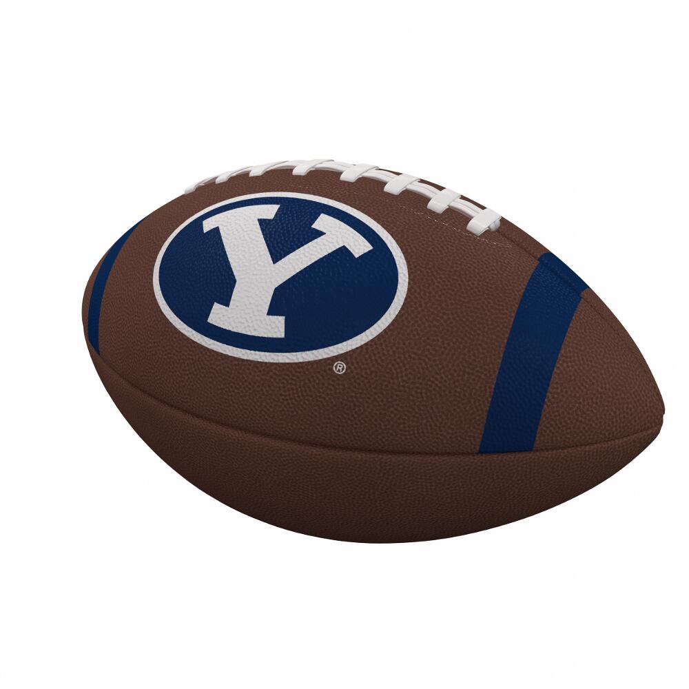 116-93FC-1 NCAA BYU Team Stripe Official-Size Composite Football