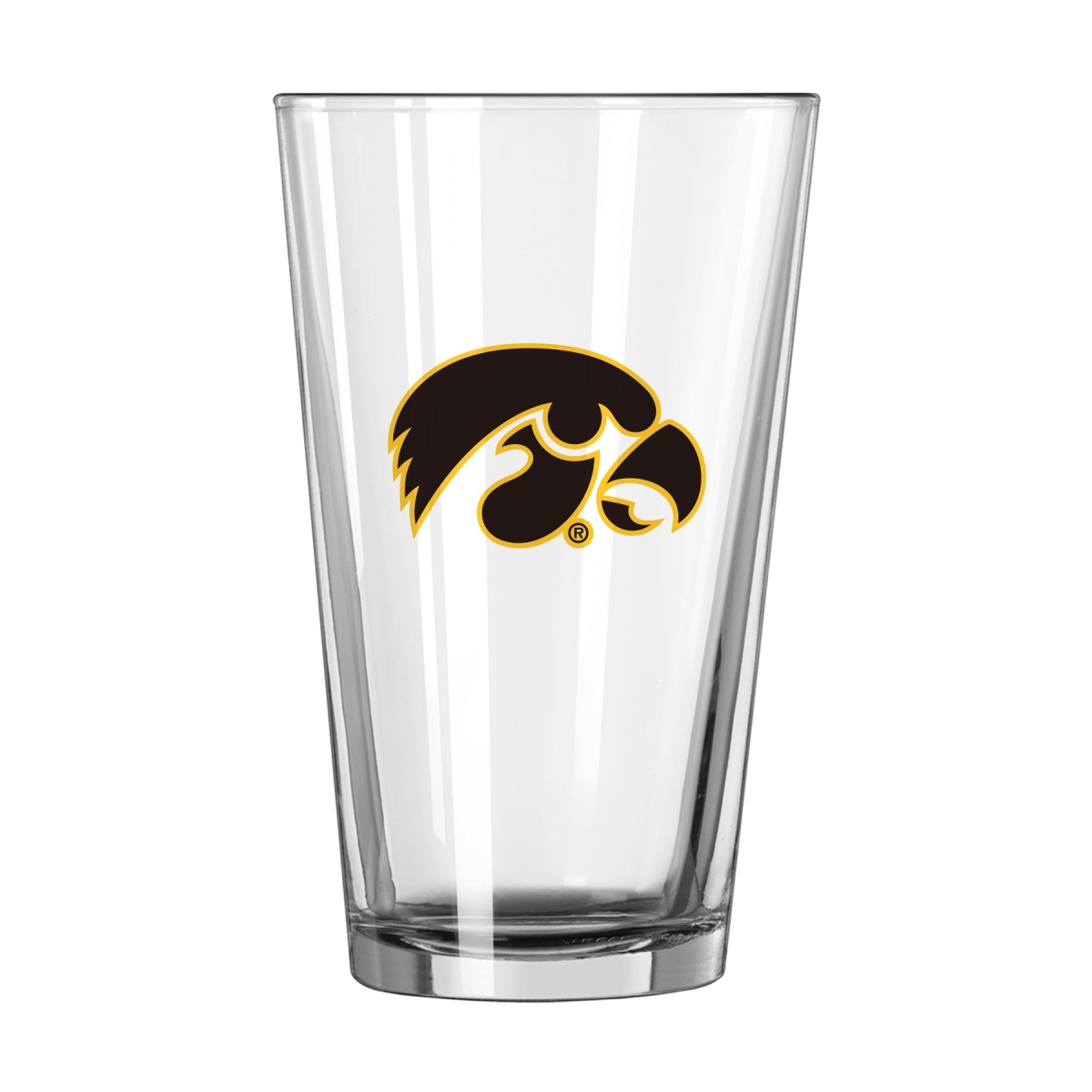 16 oz NCAA Iowa Satin Etch Pint Glass