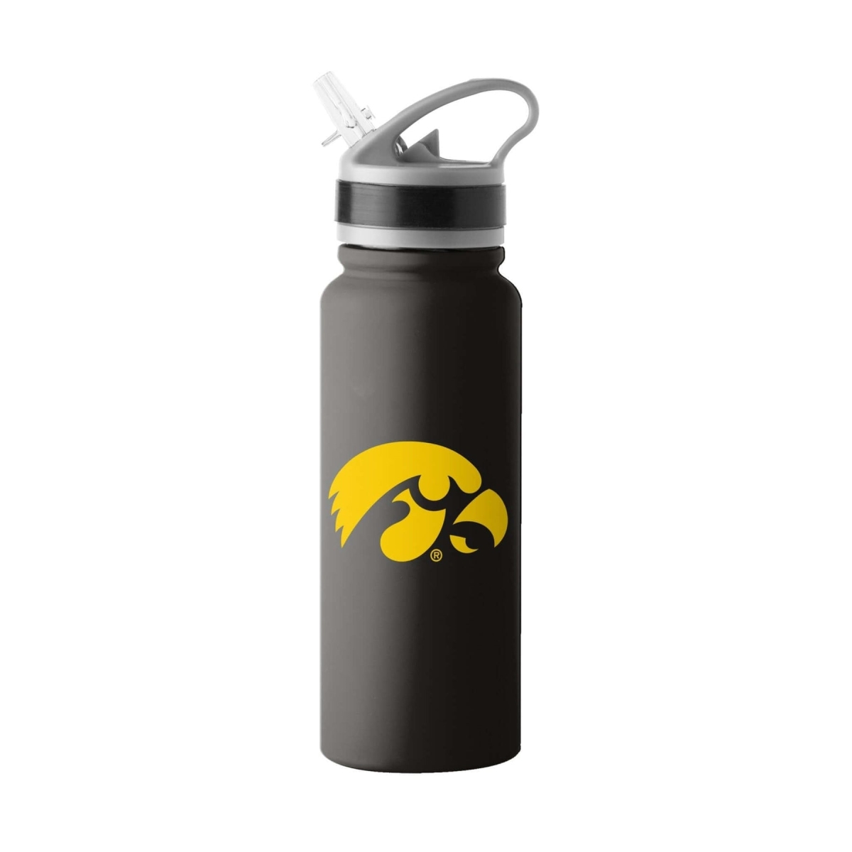 155-S25UFTB-8 25 oz NCAA Iowa Logo Flip Top Bottle