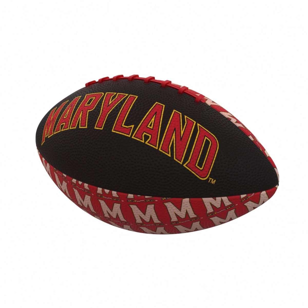167-93MR-3 NCAA Maryland Repeating Mini-Size Rubber Football