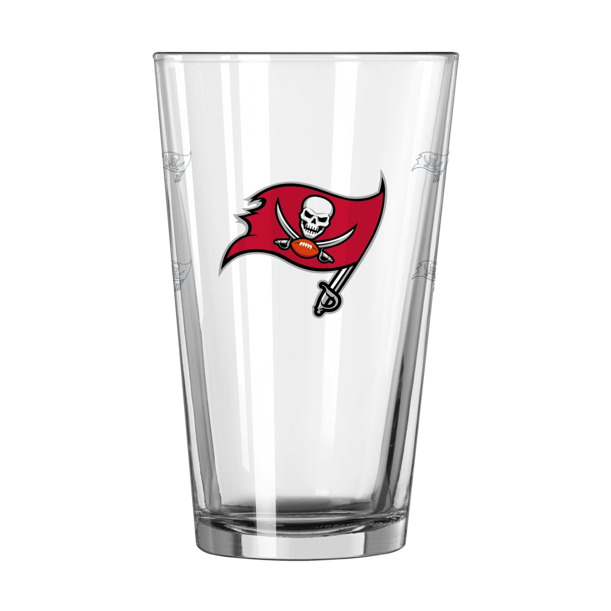 16 oz NFL Tampa Bay Buccaneers Satin Etch Pint Glass