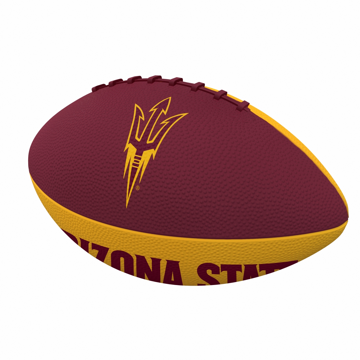 Arizona State University Pinwheel Junior Size Rubber Football