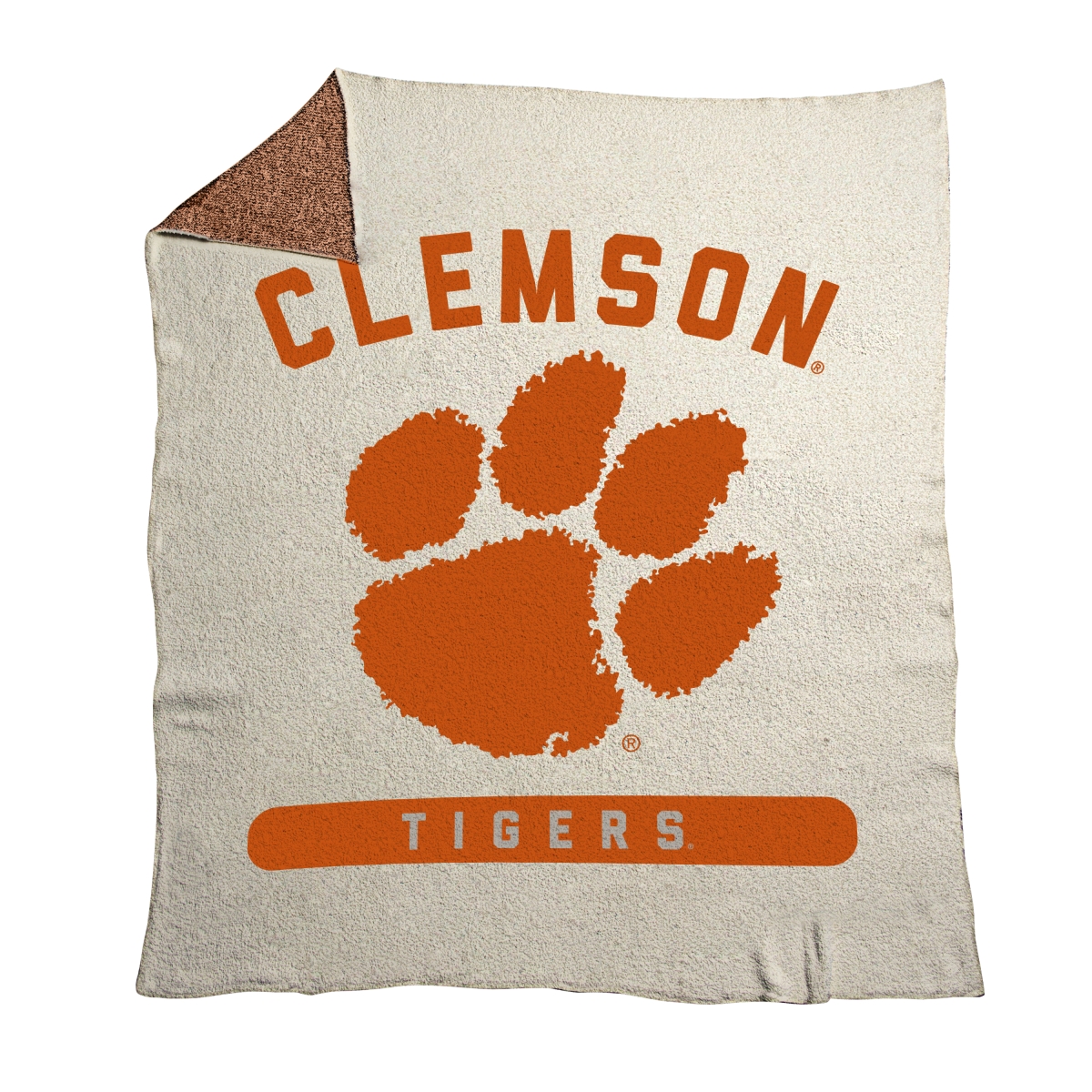 123-281-74 50 x 60 in. Clemson Tigers Prime Luxe Dreams Throw