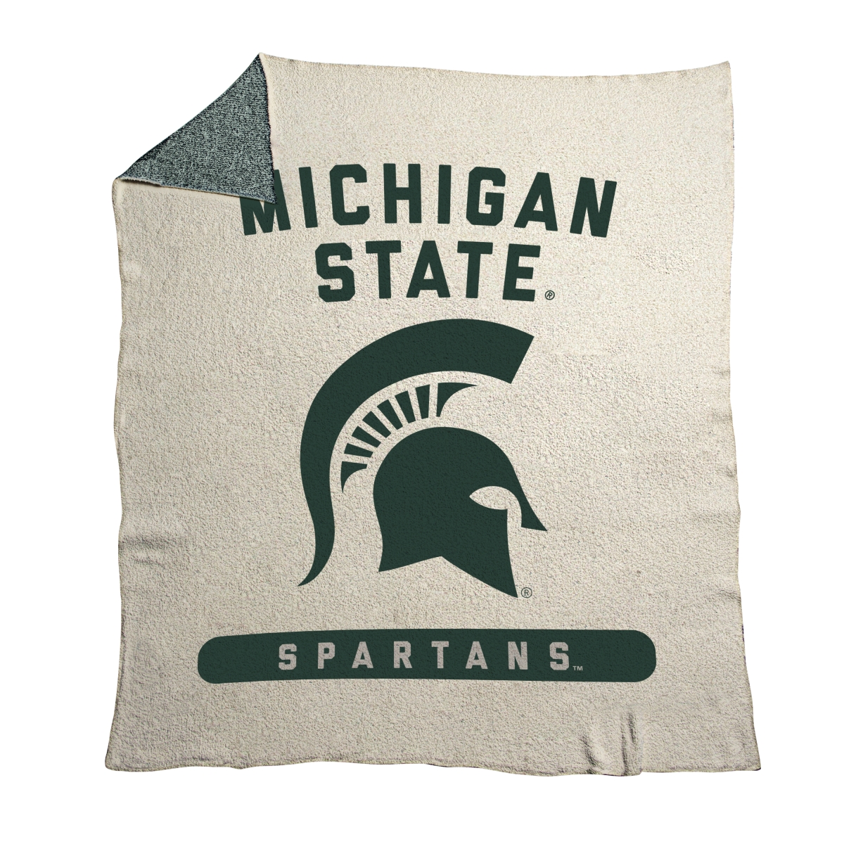 172-281-74 50 x 60 in. Michigan State Prime Luxe Dreams Throw