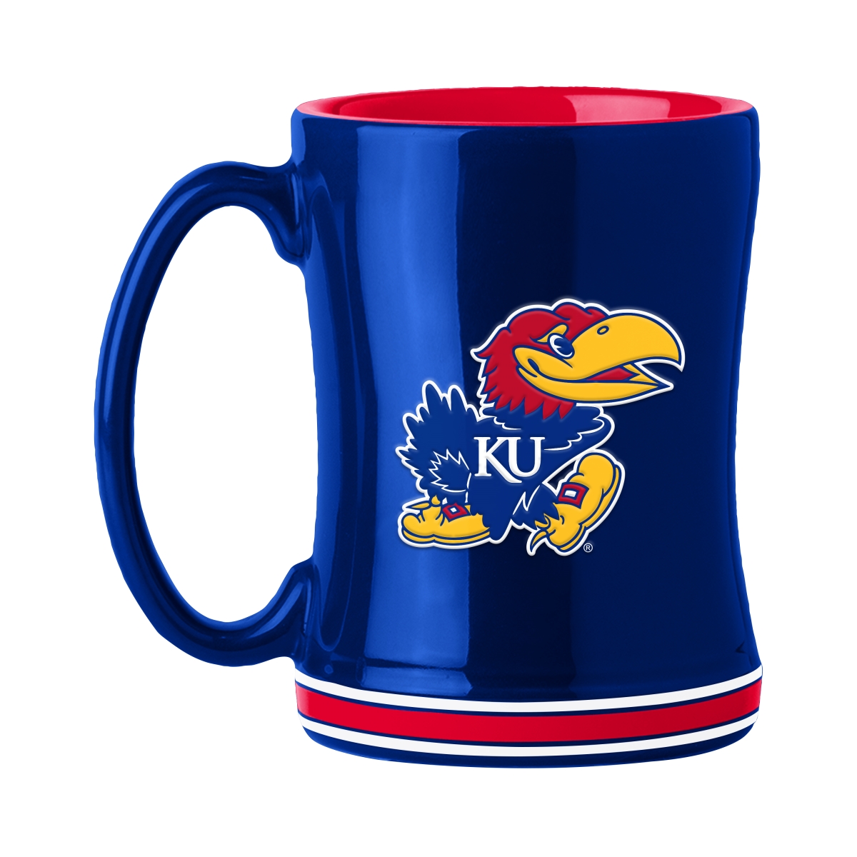 157-C14RM 14 oz University of Kansas Relief Mug