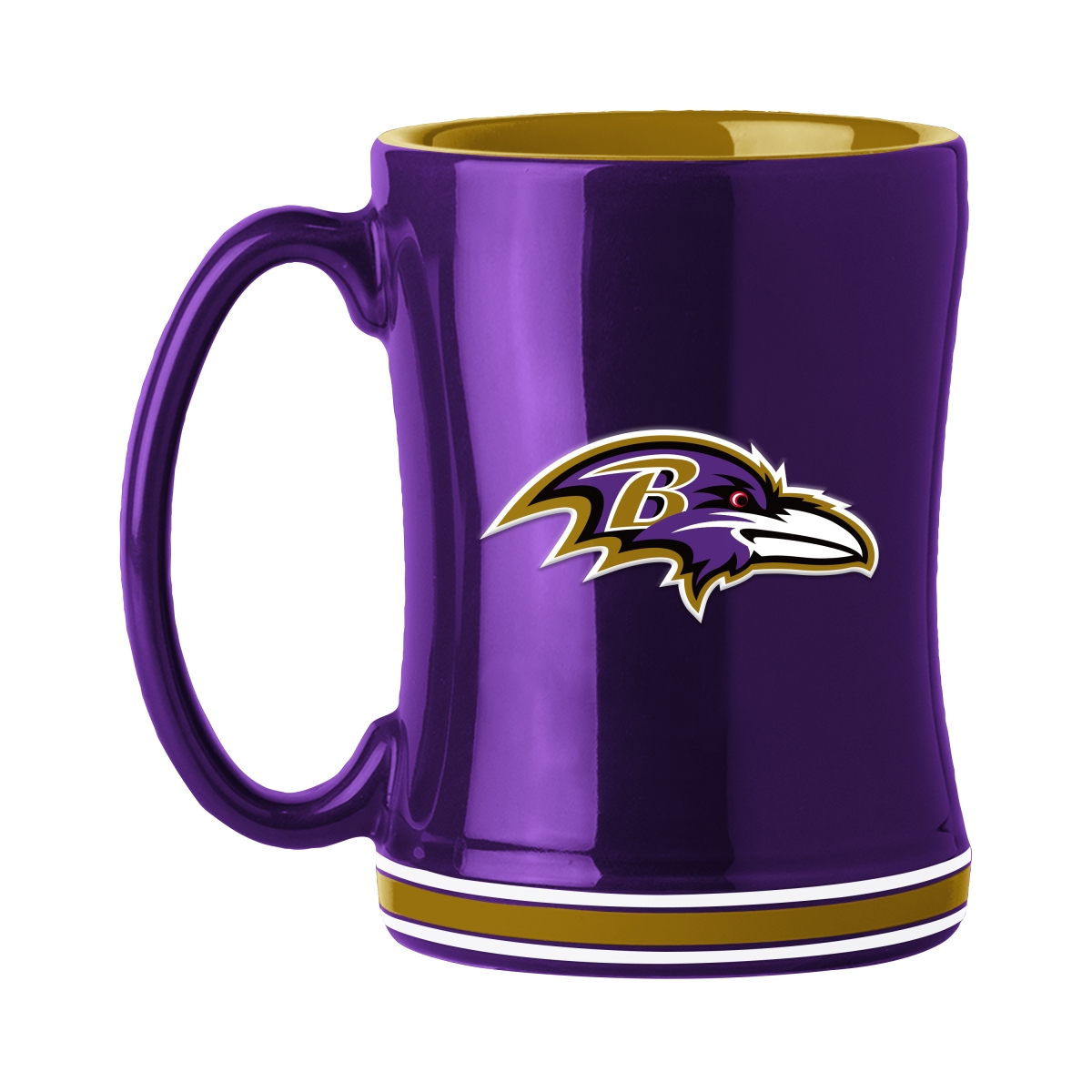 603-C14RM Baltimore Ravens 14 oz Relief Mug