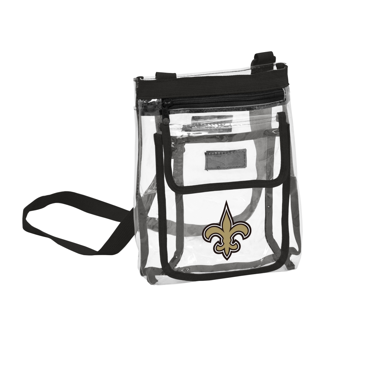 620-66P   Orleans Saints Clear Crossbody Bag