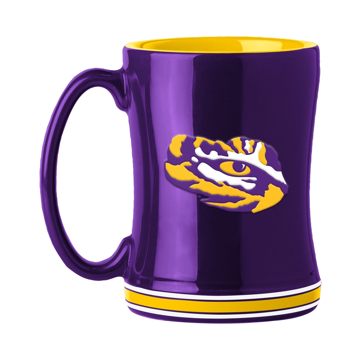 162-C14RM 14 oz Louisiana State University Relief Mug