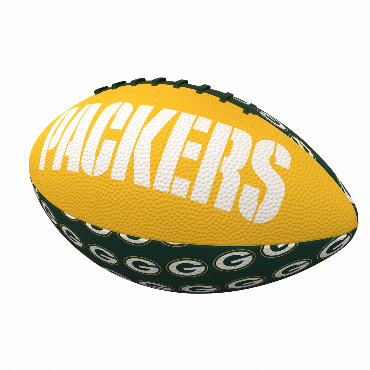 612-93MR-3 Green Bay Packers Mini Size Rubber Footballl
