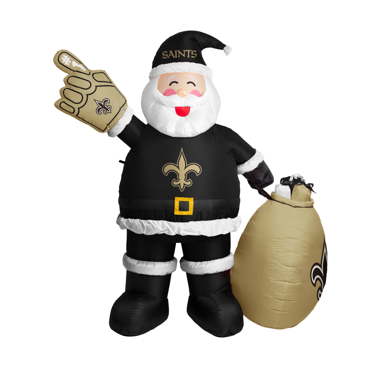 620-100-S Orleans Saints Inflatable Santa