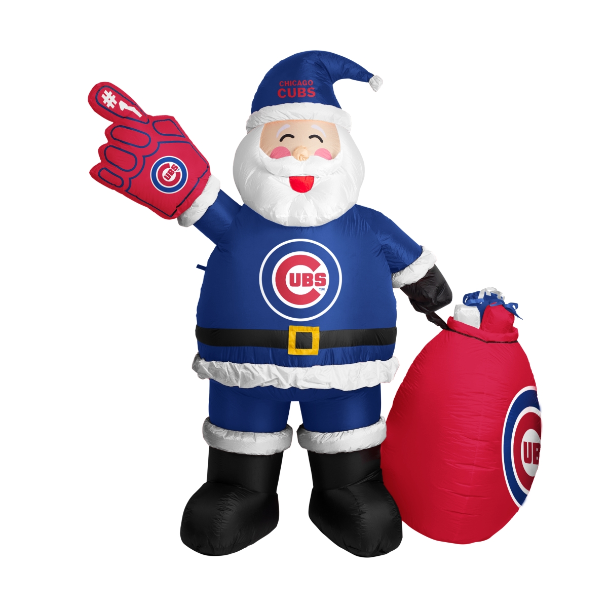 506-100-S 9 ft. Chicago Cubs Inflatable Santa