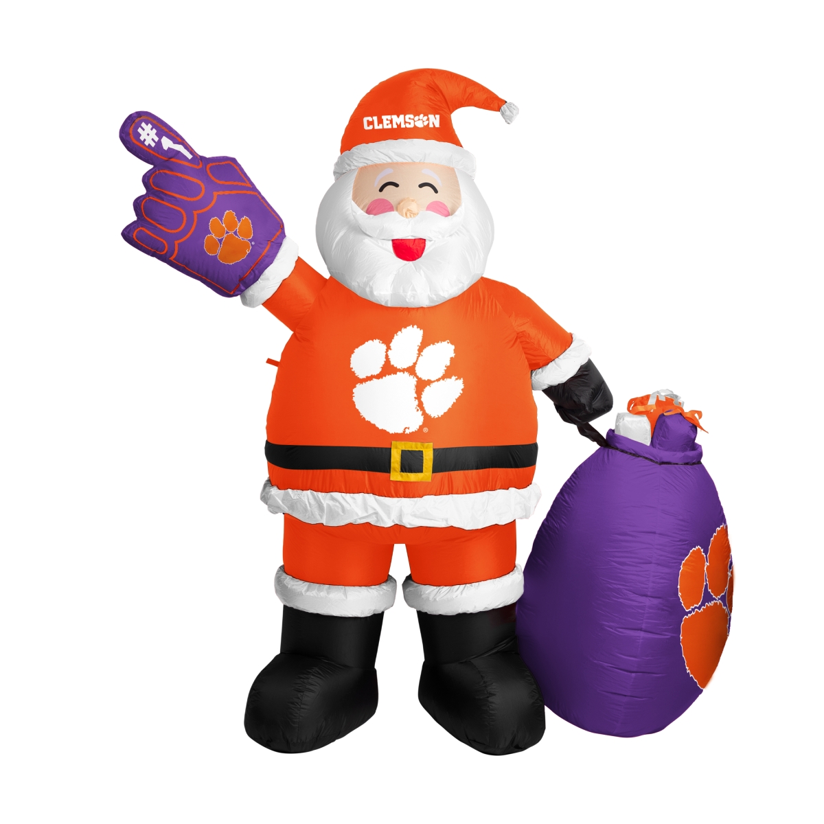 123-100-S 9 ft. Clemson Inflatable Santa