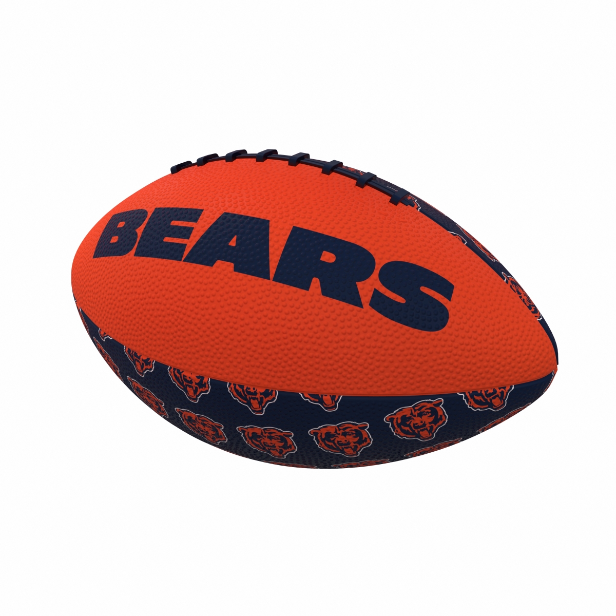 Picture of Logo Brands 606-93MR-3 Chicago Bears Repeating Mini-Size Rubber Football&#44; Navy