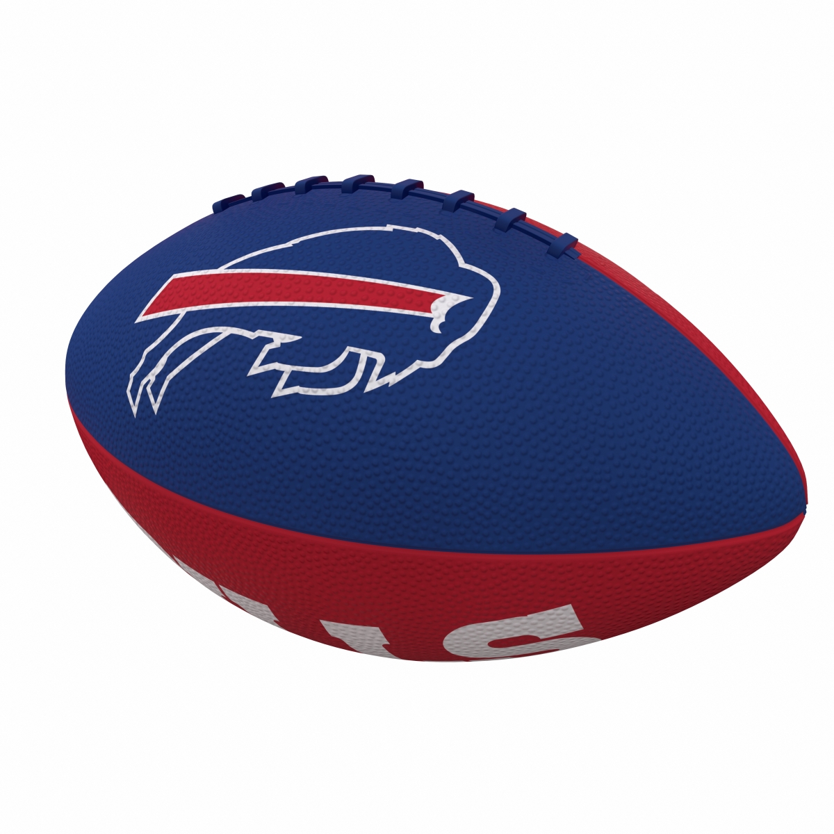 Picture of Logo Brands 604-93JR-2 Buffalo Bills Pinwheel Logo Junior-Size Rubber Football