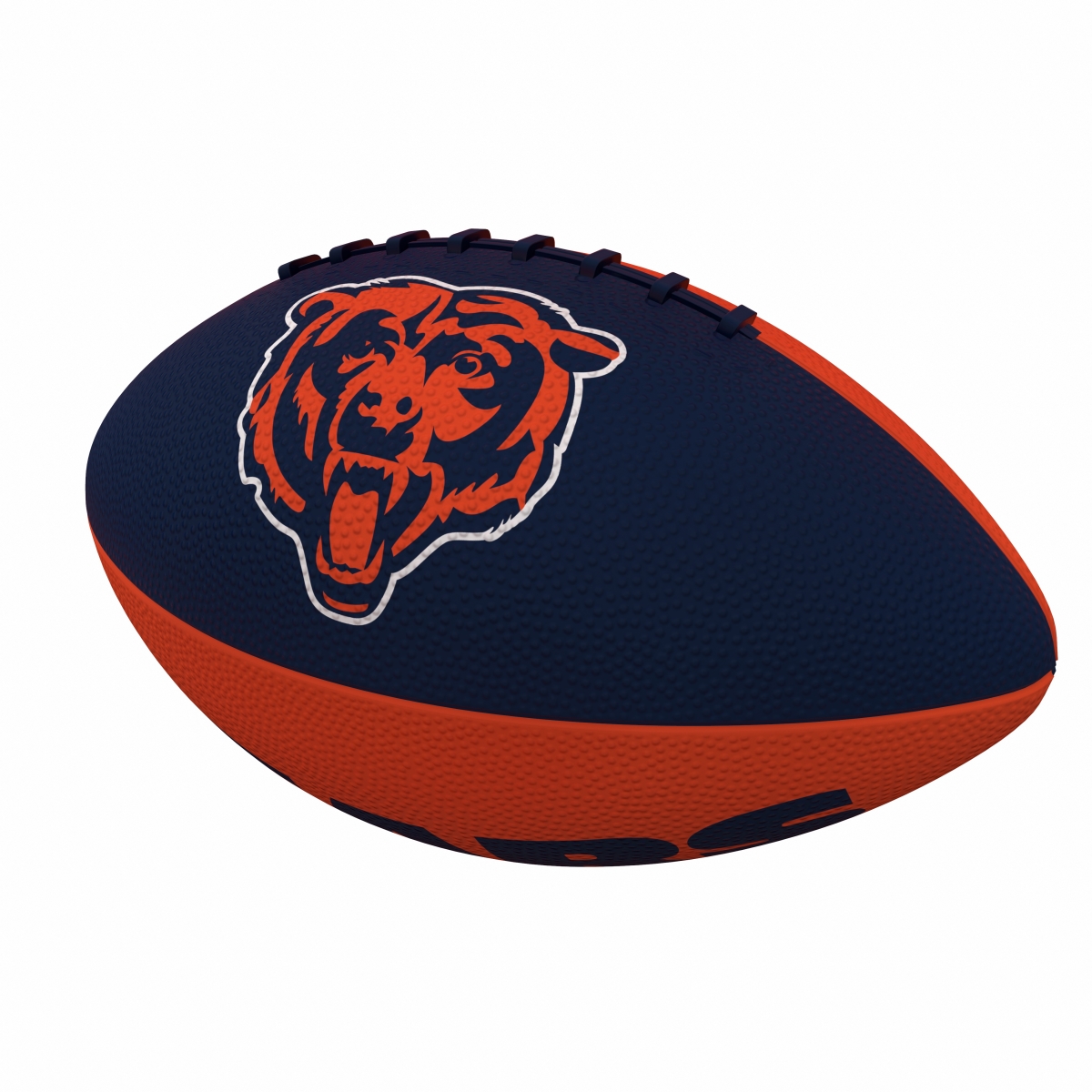 Picture of Logo Brands 606-93JR-2 Chicago Bears Pinwheel Logo Junior-Size Rubber Football