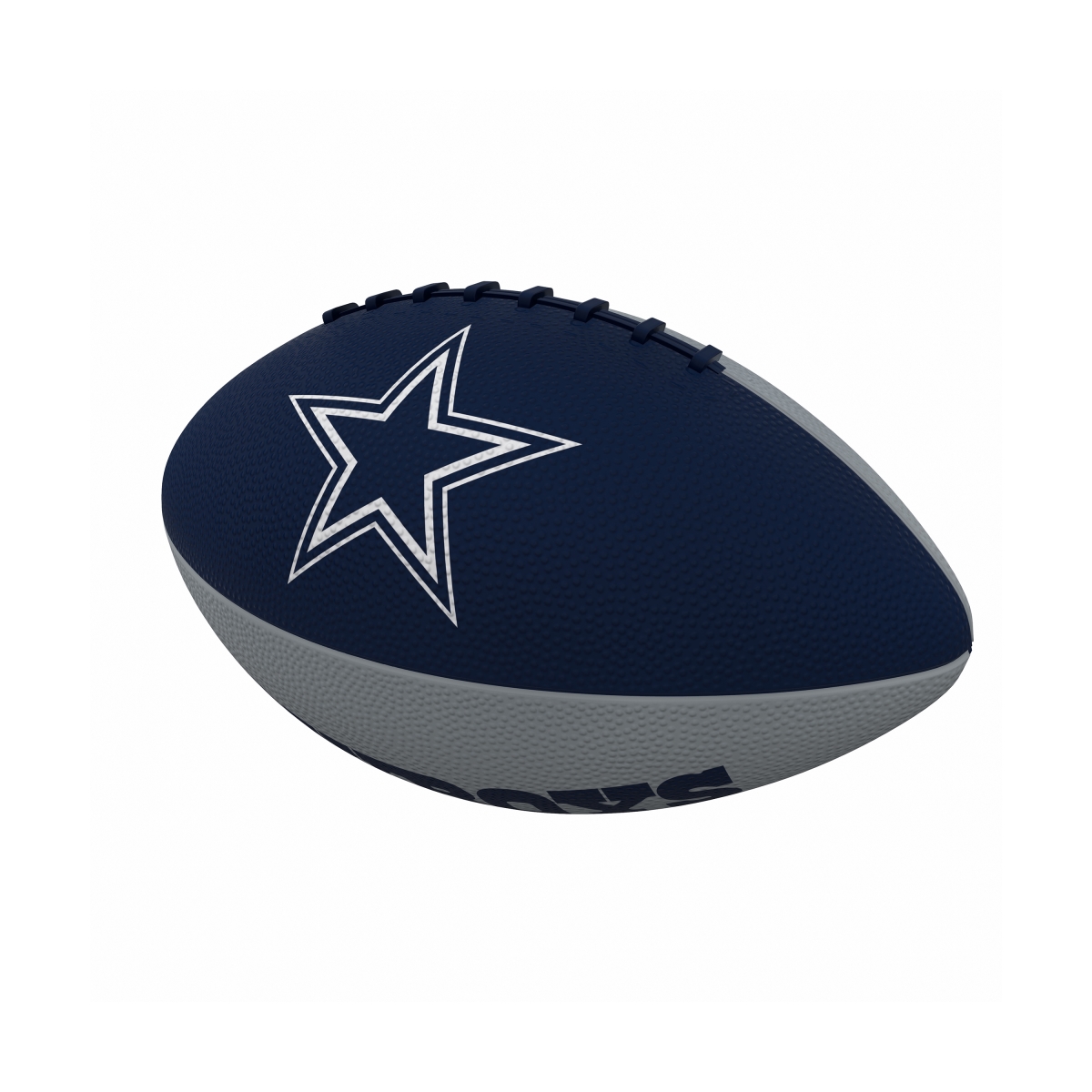 Picture of Logo Brands 609-93JR-2 Dallas Cowboys Pinwheel Logo Junior-Size Rubber Football&#44; Navy