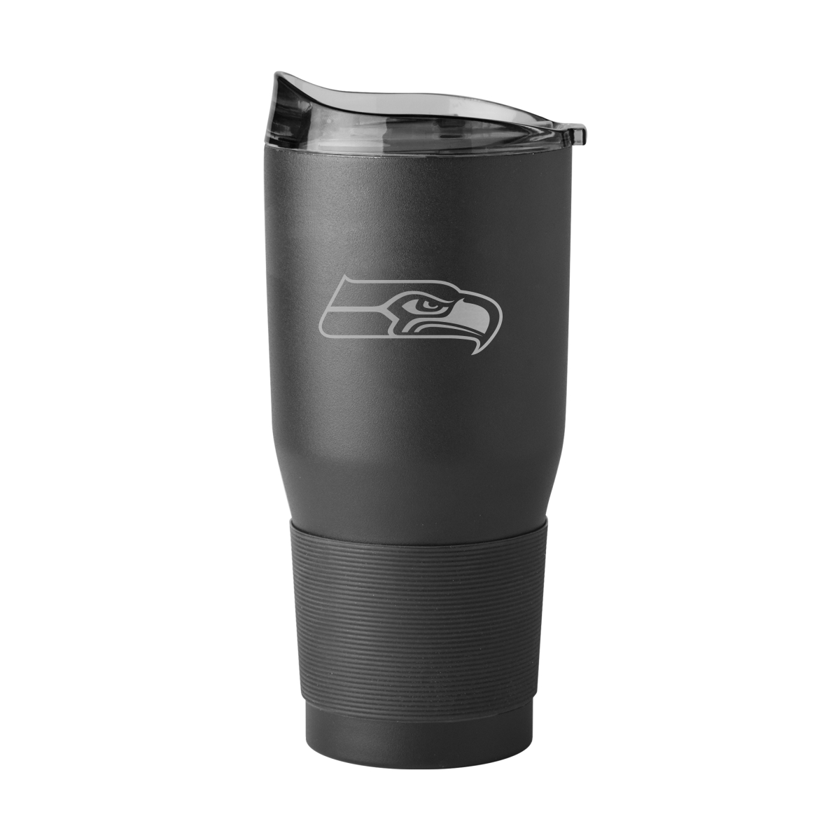 628-S30PT-BLK-9 30 oz Seattle Seahawks Etch Powder Coat Tumbler