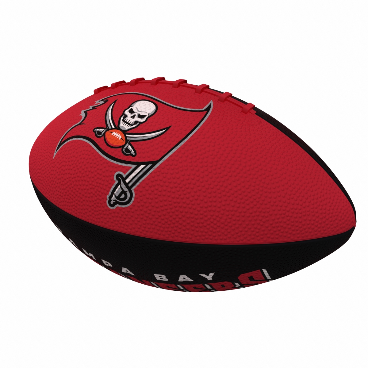 Picture of Logo Brands 630-93JR-2 Tampa Bay Buccaneers Pinwheel Logo Junior Size Rubber Football&#44; Red