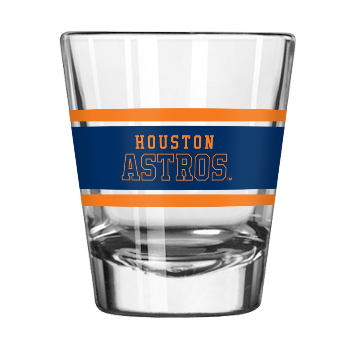 513-G2S-16 2 oz Houston Astros Stripe Shot Glass
