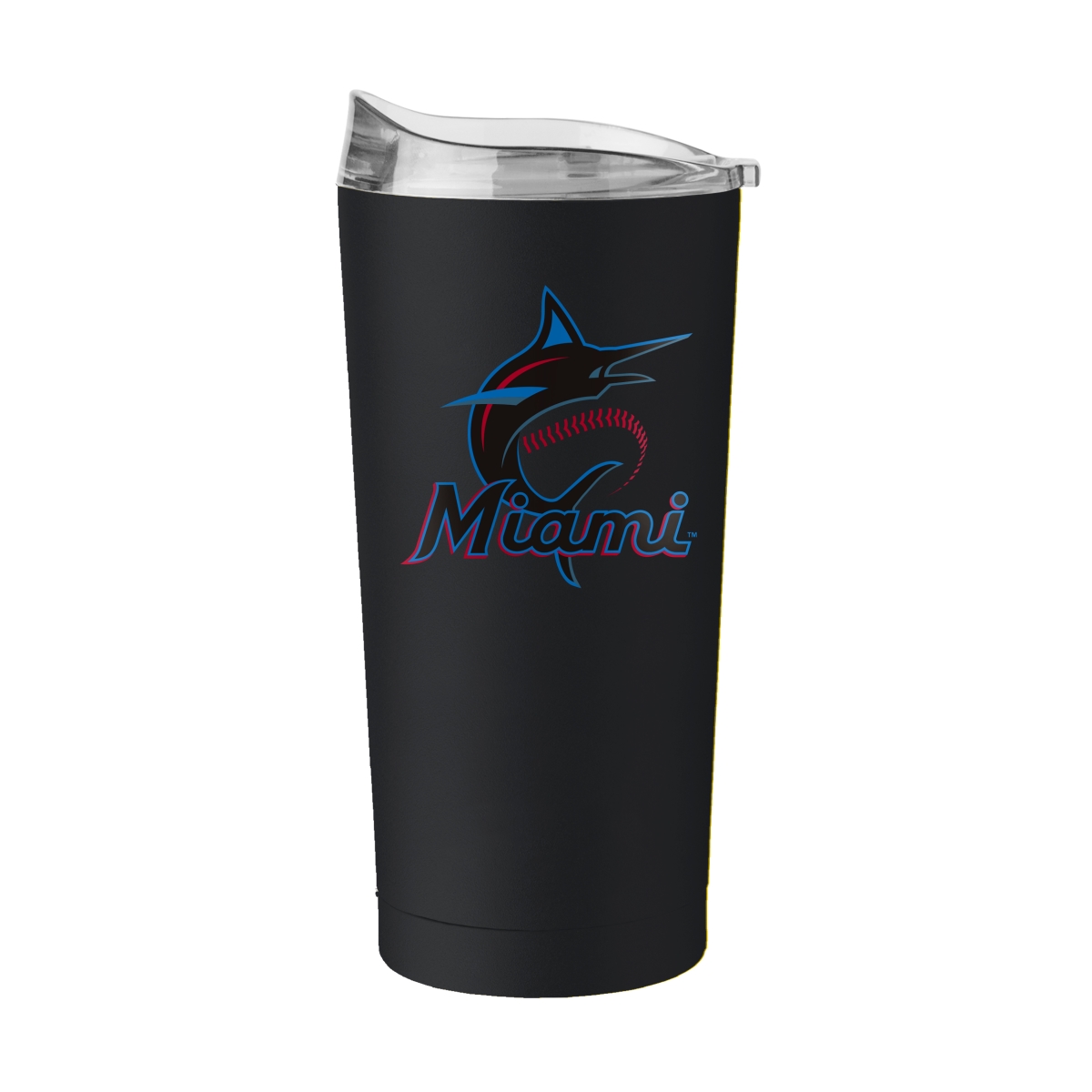 512-S20PT-34 20 oz Miami Marlins Flipside Powder Coat Tumbler