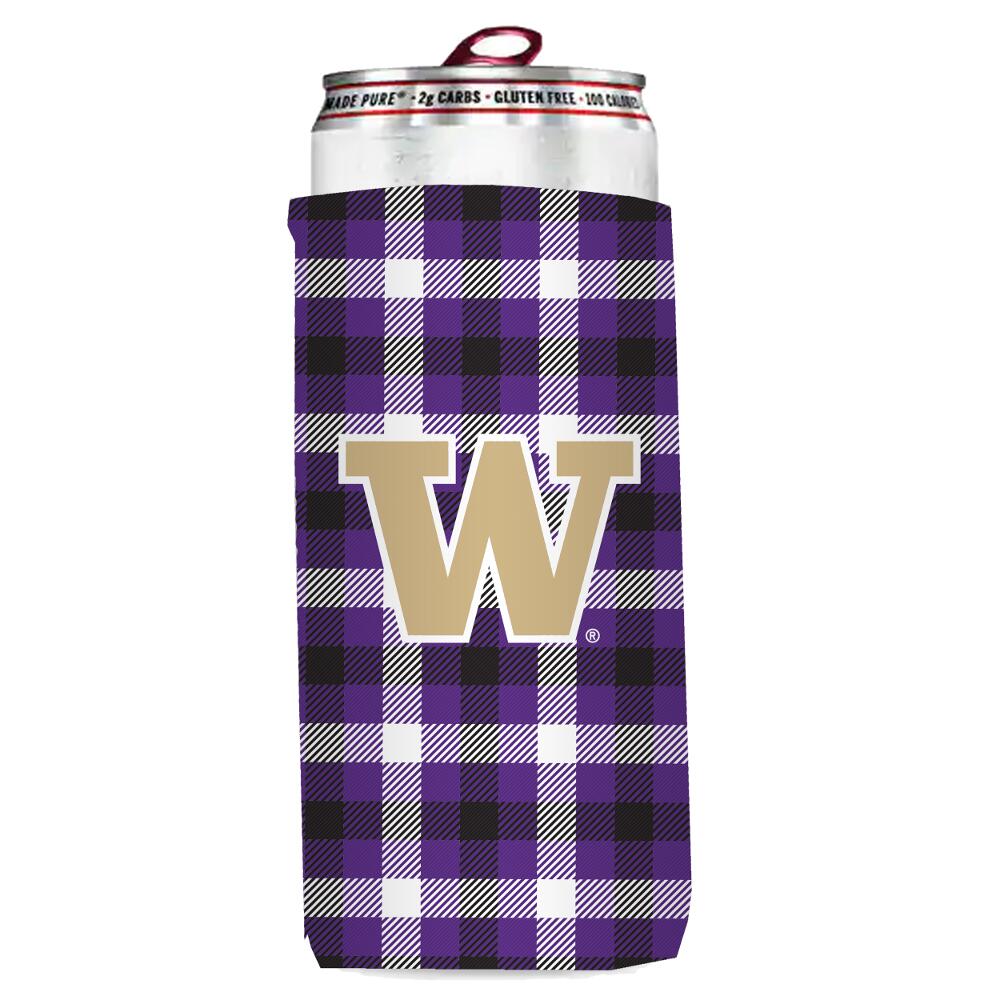 237-782 NFL Washington Commanders Plaid Insulated Slim Can Sleeve
