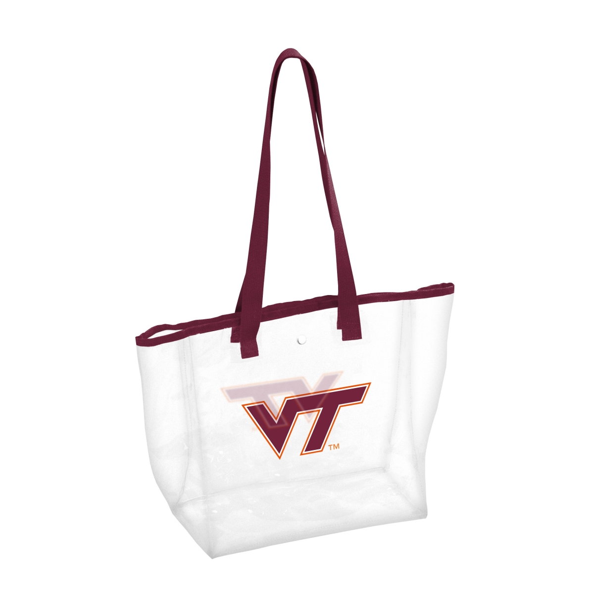 235-65P 12 in. Virginia Tech Stadium Clear Bag