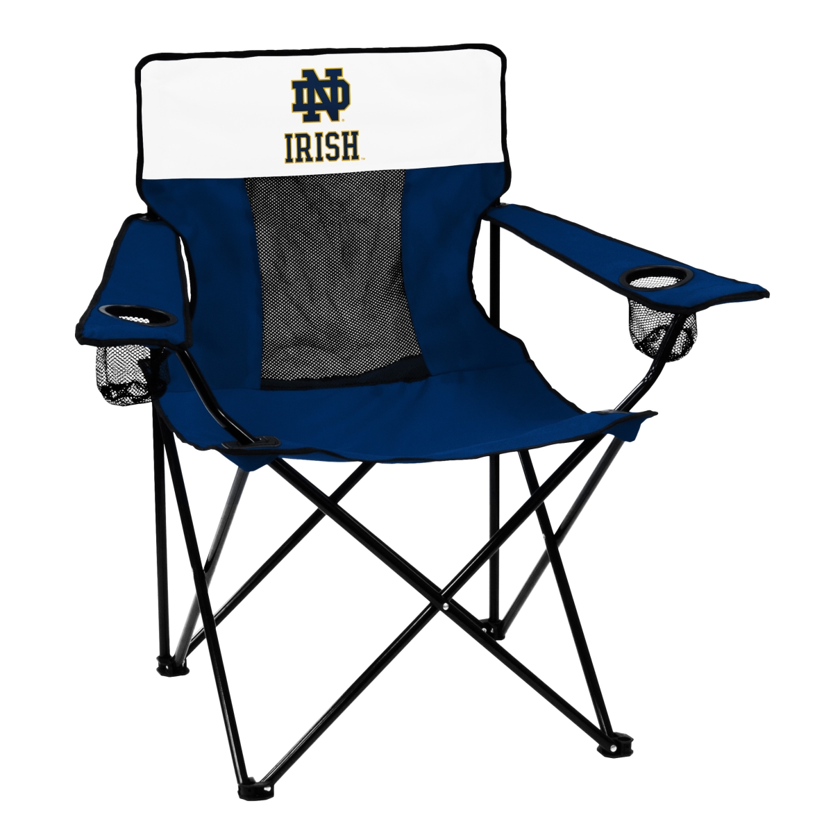 Picture of Logo Brands 190-12E-1 Notre Dame Navy & White Elite Chair