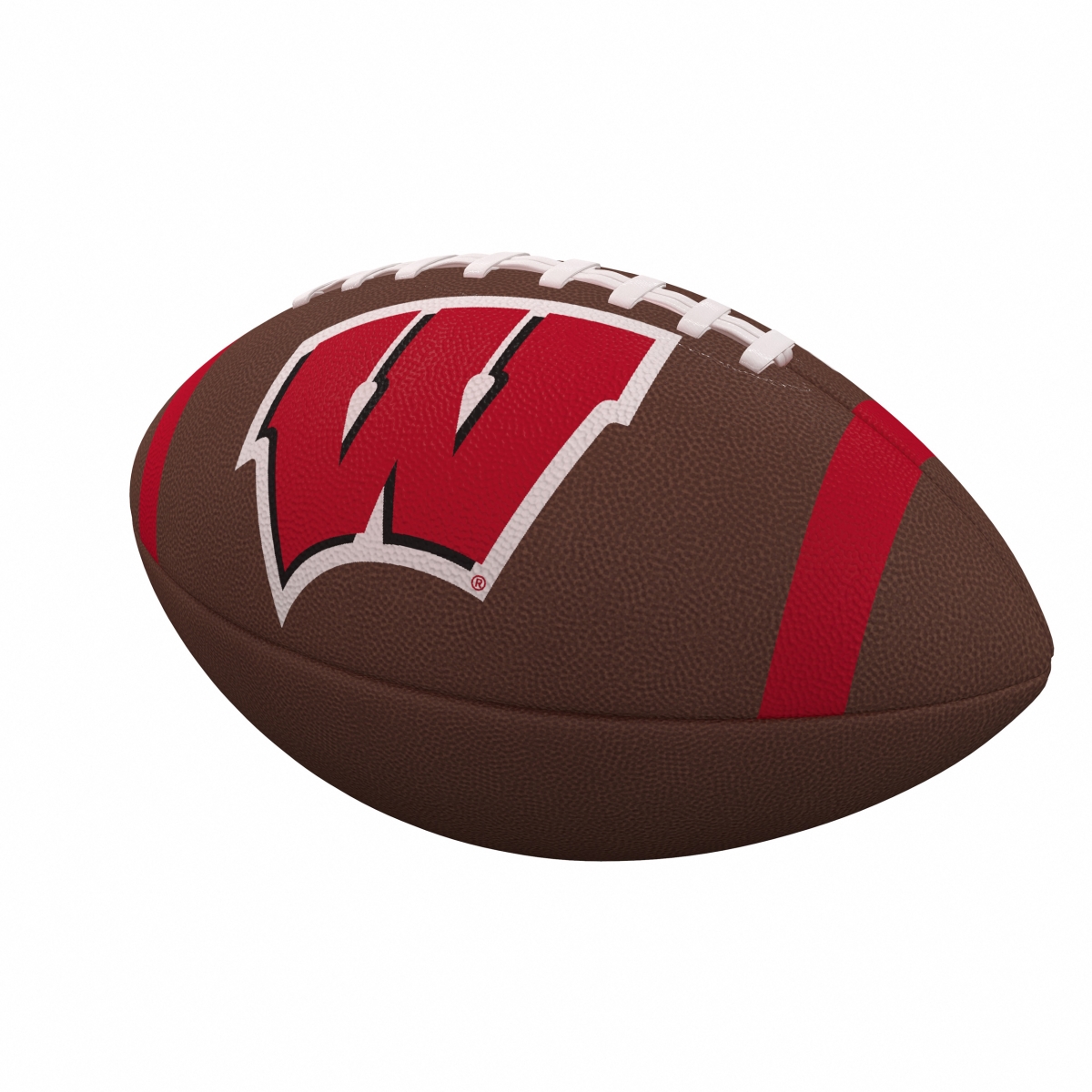244-93FC-1 Wisconsin Team Stripe Official-Size Composite Football