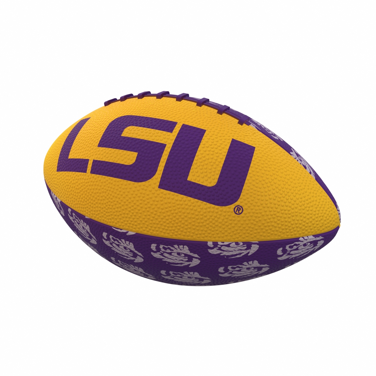 162-93MR-3 Louisiana State University Repeating Mini-Size Rubber Football
