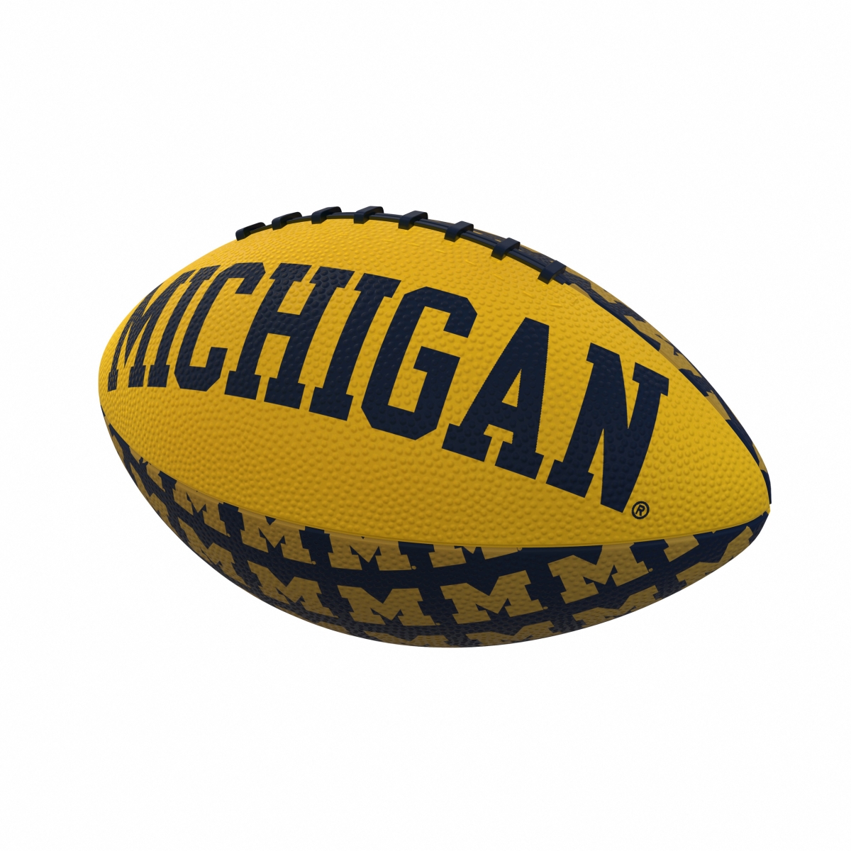 171-93MR-3 Michigan Repeating Mini-Size Rubber Football