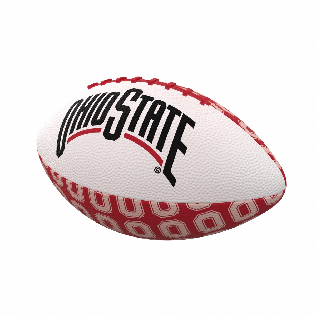 191-93MR-3 Ohio State Repeating Mini-Size Rubber Football