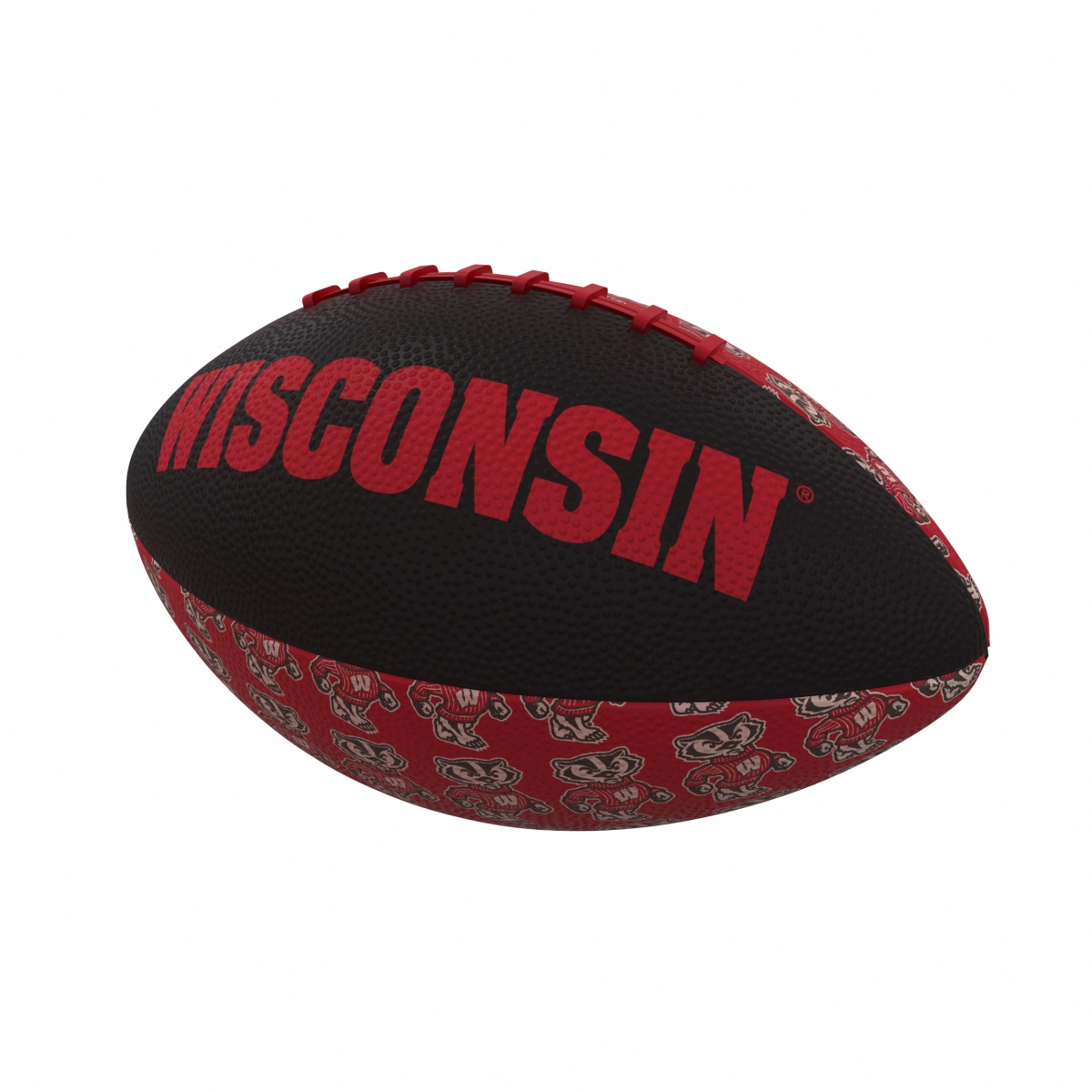 244-93MR-3 Wisconsin Repeating Mini-Size Rubber Football