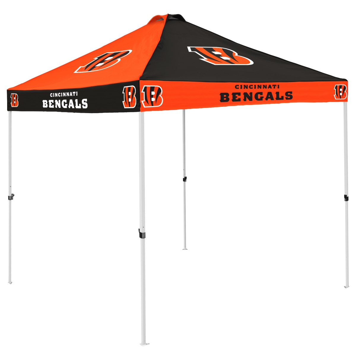 Picture of Logo Brands 607-42C Cincinnati Bengals Checkerboard Canopy