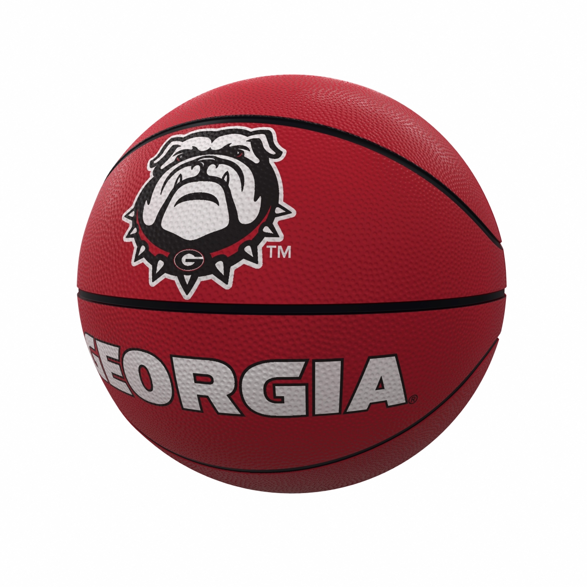 Picture of Logo Brands 142-91FR-1 Georgia Mascot Official-Size Rubber Basketball