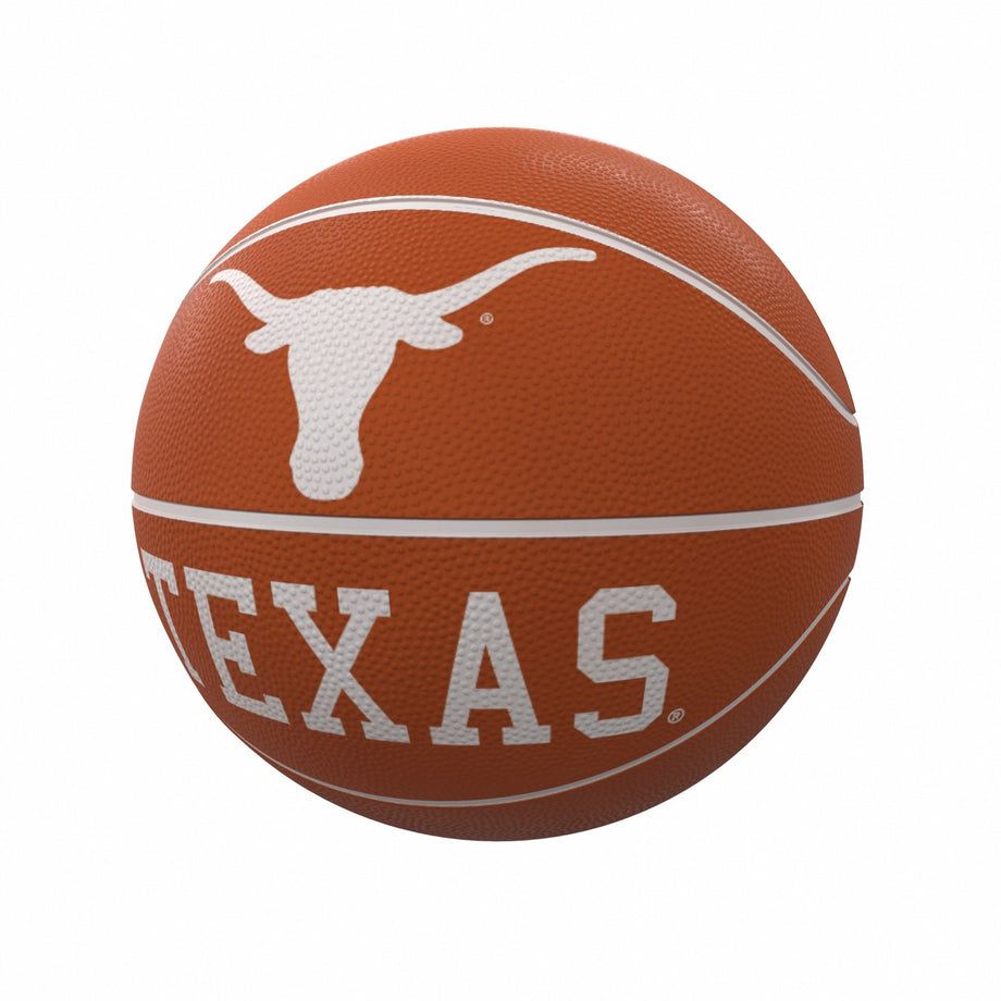 Picture of Logo Brands 218-91FR-1 Texas Mascot Official-Size Rubber Basketball
