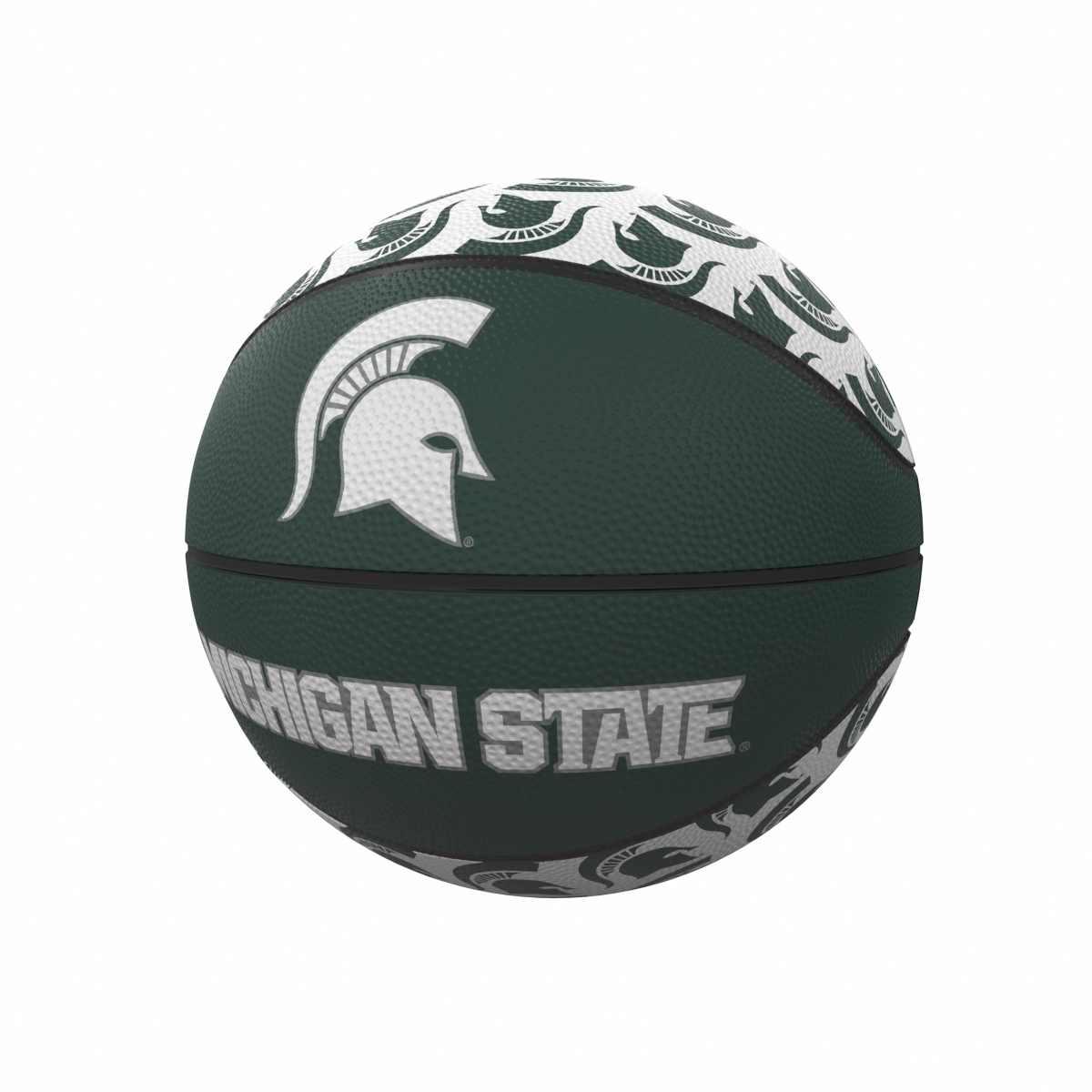 Picture of Logo Brands 172-91MR-1 MI State Repeating Logo Mini-Size Rubber Basketball