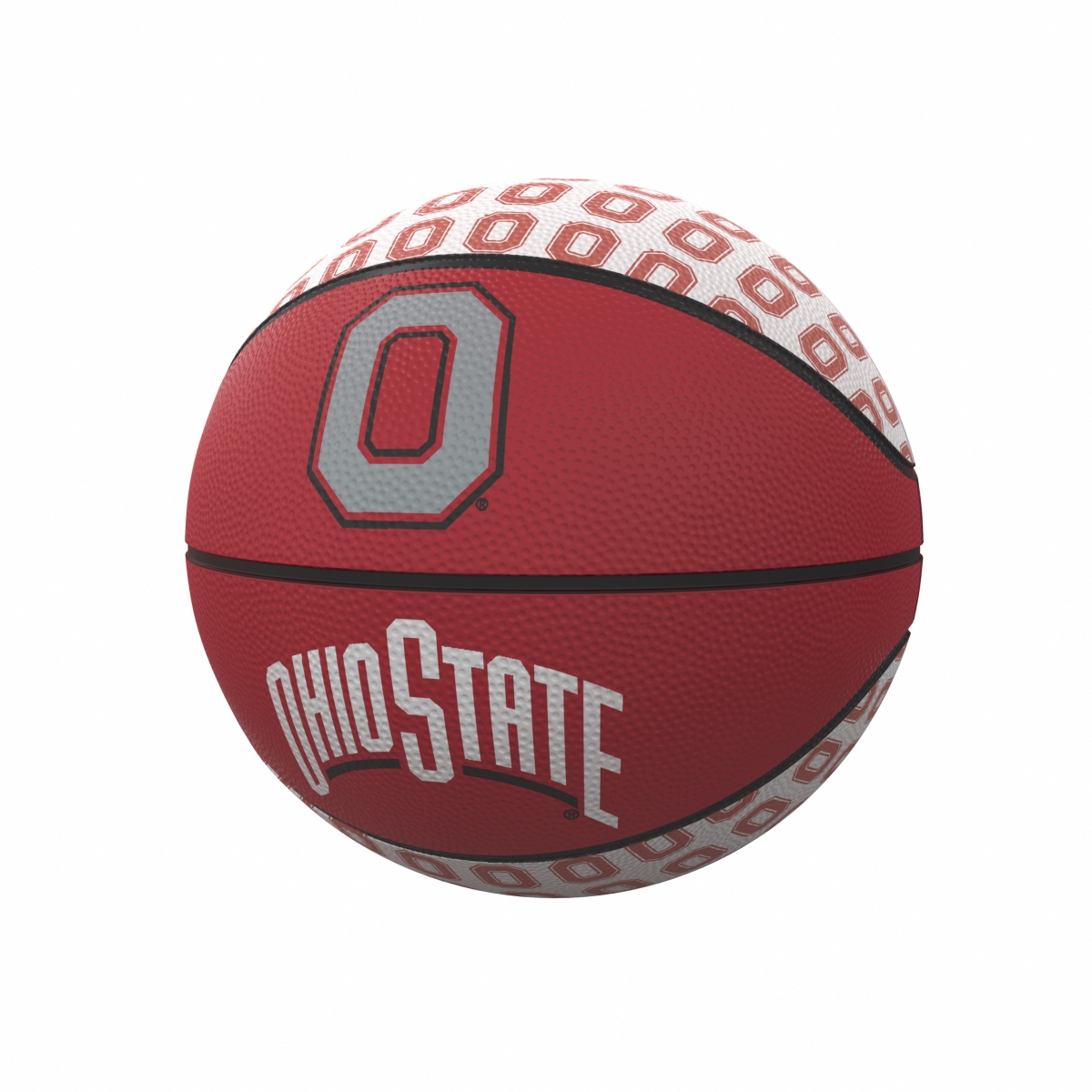 Picture of Logo Brands 191-91MR-1 Ohio State Repeating Logo Mini-Size Rubber Basketball