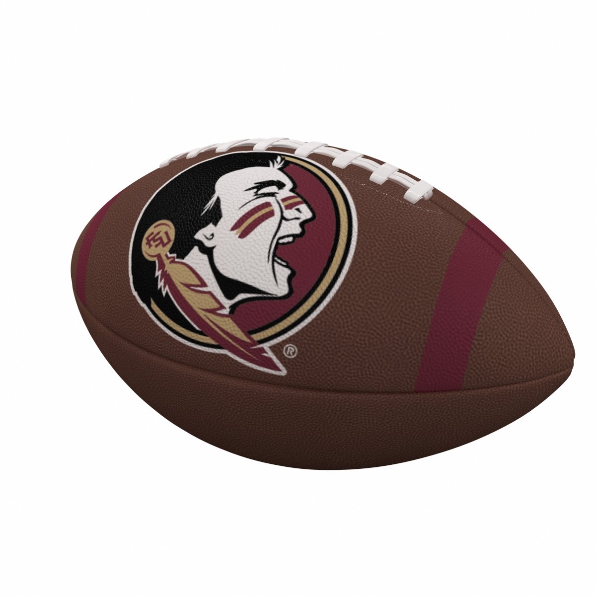 Picture of Logo Brands 136-93FC-1 Florida State Team Stripe Official-Size Composite Football