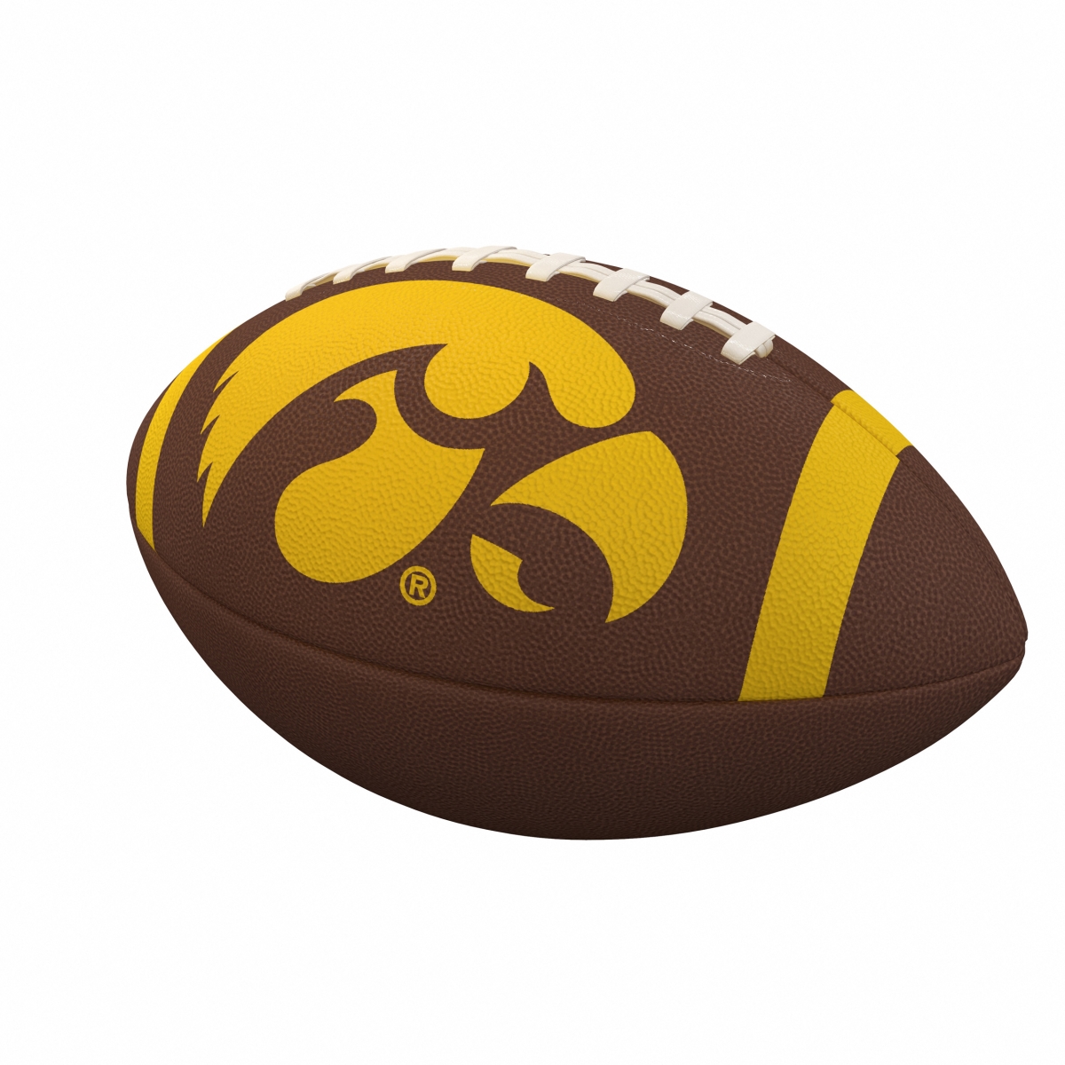 Picture of Logo Brands 155-93FC-1 Iowa Team Stripe Official-Size Composite Football