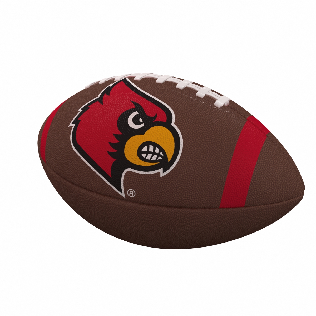 Picture of Logo Brands 161-93FC-1 Louisville Team Stripe Official-Size Composite Football