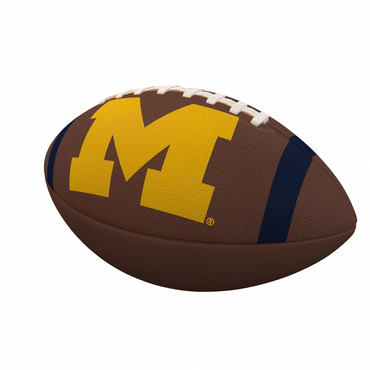 Picture of Logo Brands 171-93FC-1 Michigan Team Stripe Official-Size Composite Football